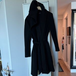 Zara Elegant Black Belted Coat